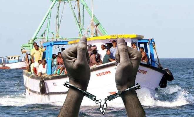 இந்திய மீனவர்கள் 13 பேர் நெடுந்தீவில் கைது