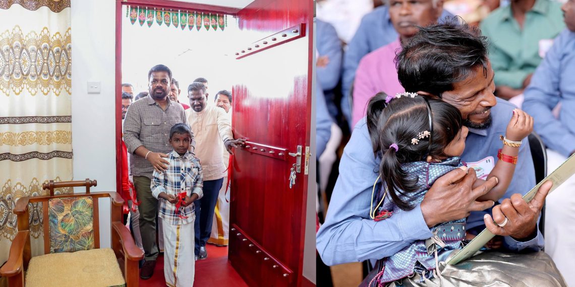 நவோதயபுரம் புதிய வீட்டுத்திட்டம்  கையளிப்பு.  ஆனந்த கண்ணீரில் மக்கள்..
