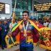 நாடு திரும்பினார் தங்கமகன் ருமேஷ் தரங்க