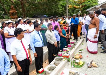 சாவகச்சேரி ஆதார வைத்தியசாலையில் சகல வசதிகளுடன் கூடிய மருந்துக் களஞ்சியம் மற்றும் பணியாளர் குடியிருப்புகள்