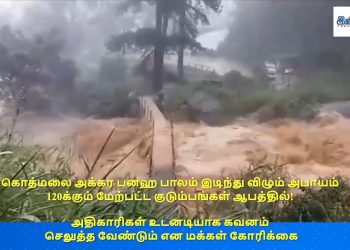 இடிந்து விழும் அபாயத்தில் பிரதான பாலம்..
