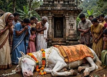 23 ஆண்டுகள் கோவில் சேவை செய்த குதிரை உயிரிழப்பு